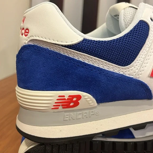 New Balance 574 Shoes Sneakers U574VN2 blue white Mens Size 10